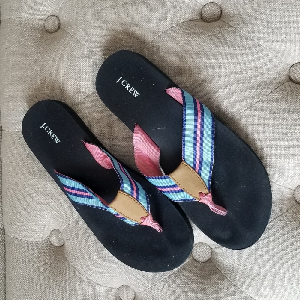 J. Crew flip flops